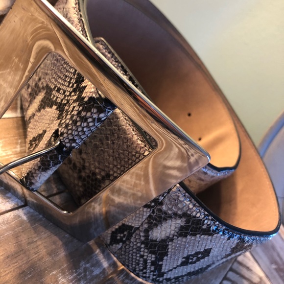 Ann Taylor .... leather snake belt - Picture 3 of 10